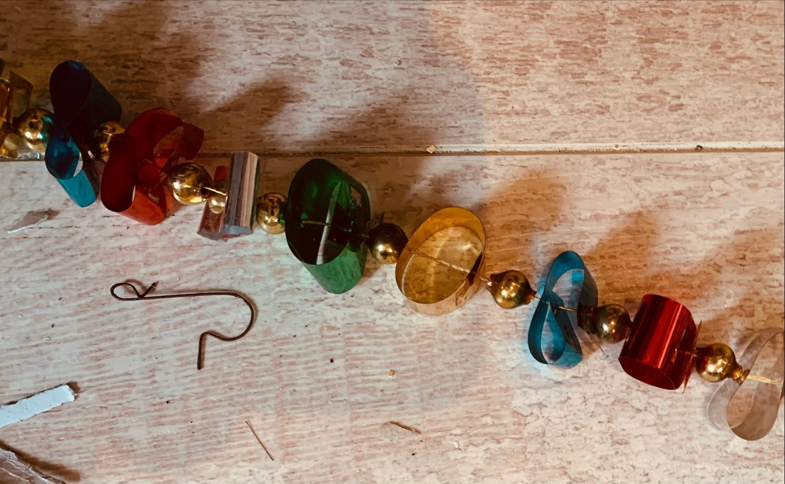 Kerst quirlande kralen ketting, T, Ophalen of Verzenden, Zo goed als nieuw, N
