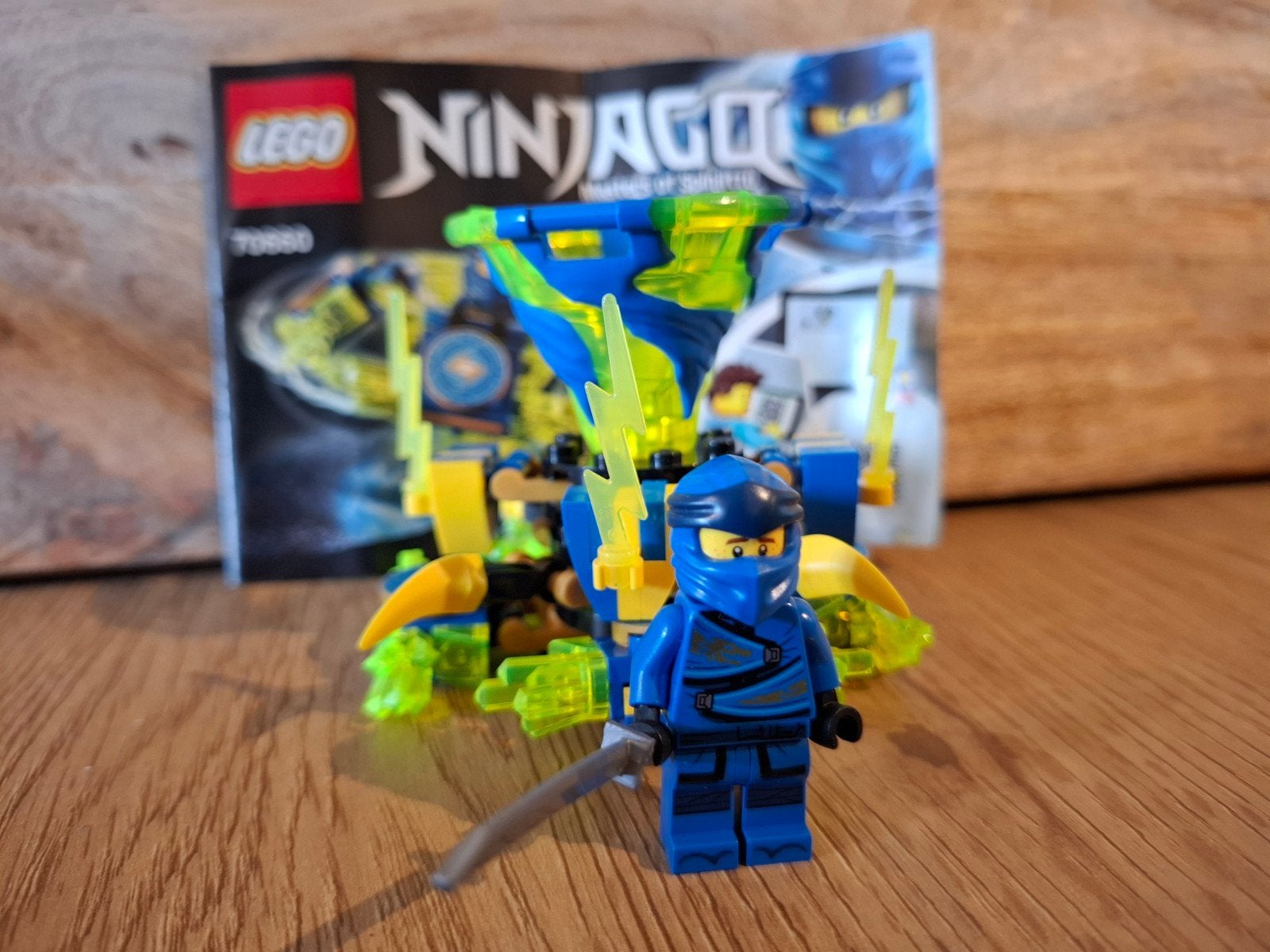 LEGO Ninjago 70660 Spinjitzu Jay compleet met boekje, Lego, Ophalen of Verzenden, Zo goed als nieuw, Inclusief instructies