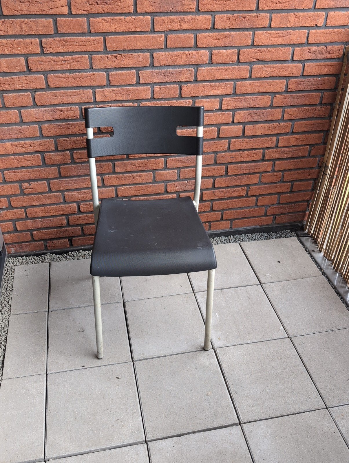 Set van 3 zwarte stoelen - Gebruikt, Huis en Inrichting, Ophalen, Gebruikt, Drie, Zwart