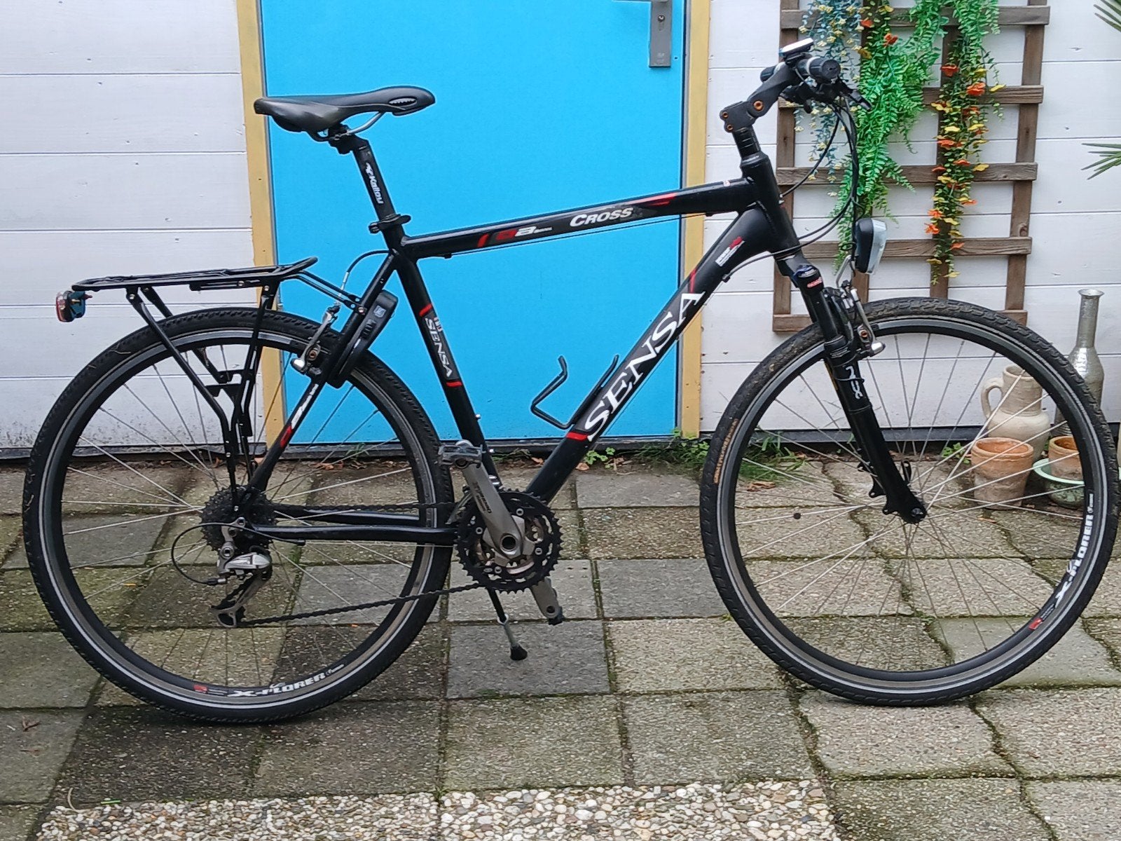 Sensa Crossfiets - Perfect voor avontuurlijke ritten, Gebruikt, Velgrem, Versnellingen, 53 tot 57 cm