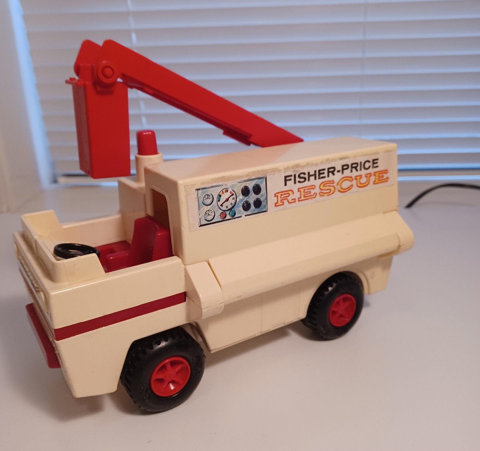 FISHER-PRICE-RESCUE AUTO, Ophalen, Gebruikt, Auto of Voertuig, Met geluid