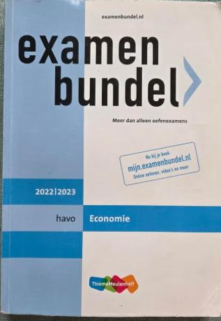 Examenbundel havo Economie 2022/2023, Boeken, Ophalen of Verzenden, Gelezen, HAVO, Economie