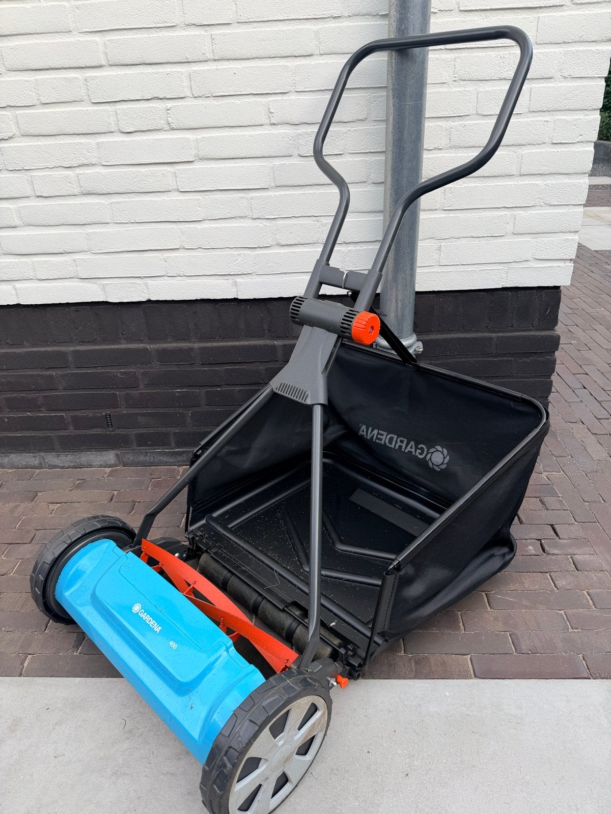 Gardena 400 Handgrasmaaier met opvangzak, Ophalen, Gebruikt, Handgrasmaaier, Opvangzak