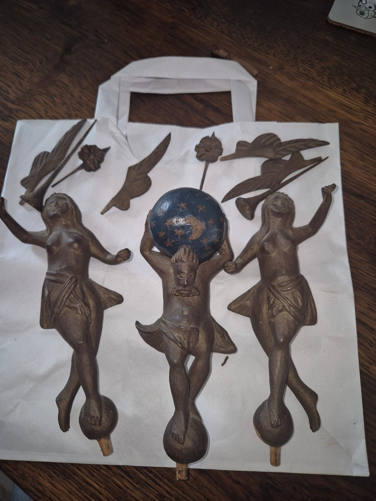 anteike houten poppen, Antiek en Kunst, Ophalen of Verzenden
