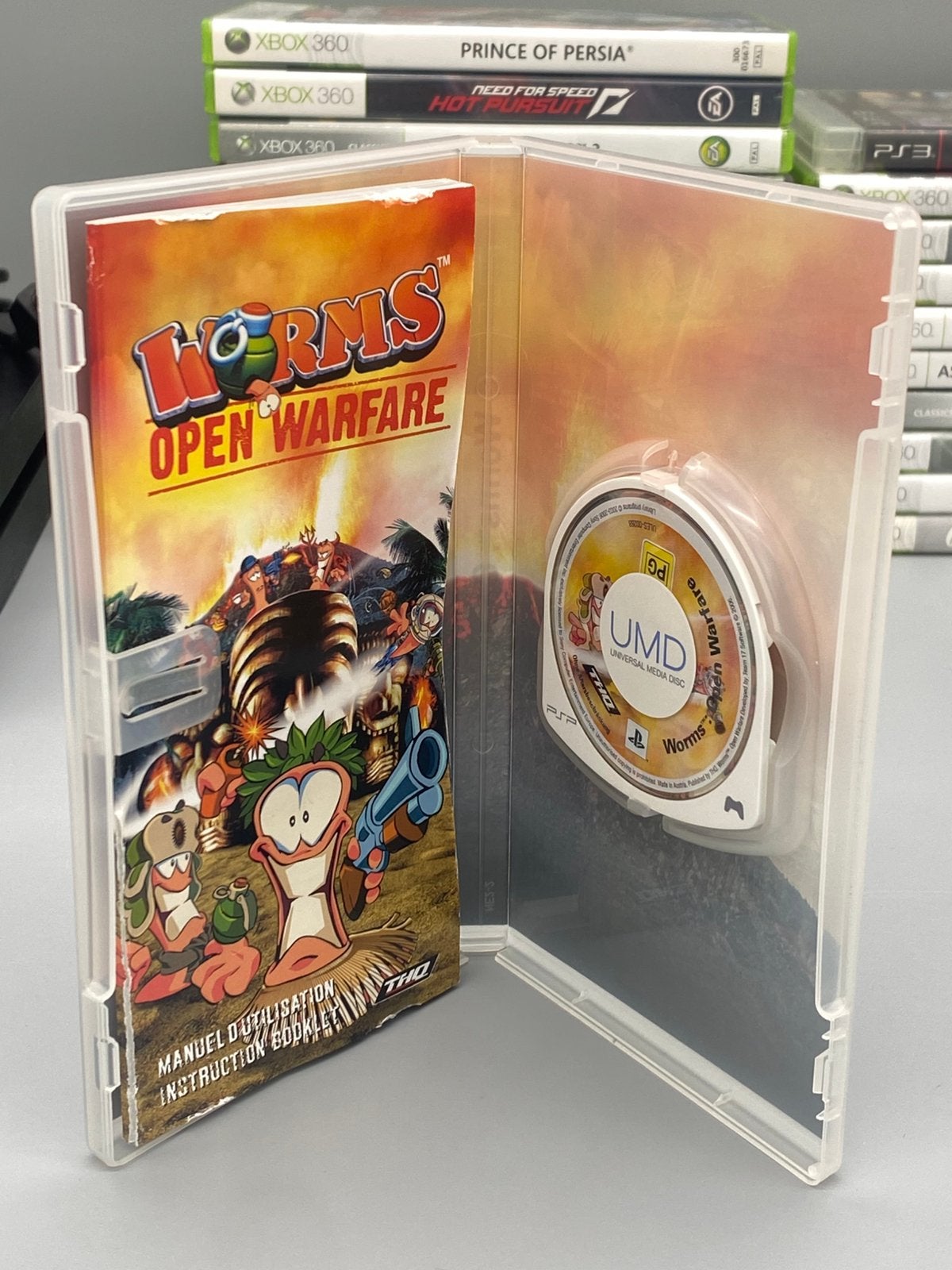 Worms Open Warfare - PSP PlayStation Portable - Compleet THQ, Avontuur en Actie, Gekoppelde computers, 2 spelers, Ophalen of Verzenden