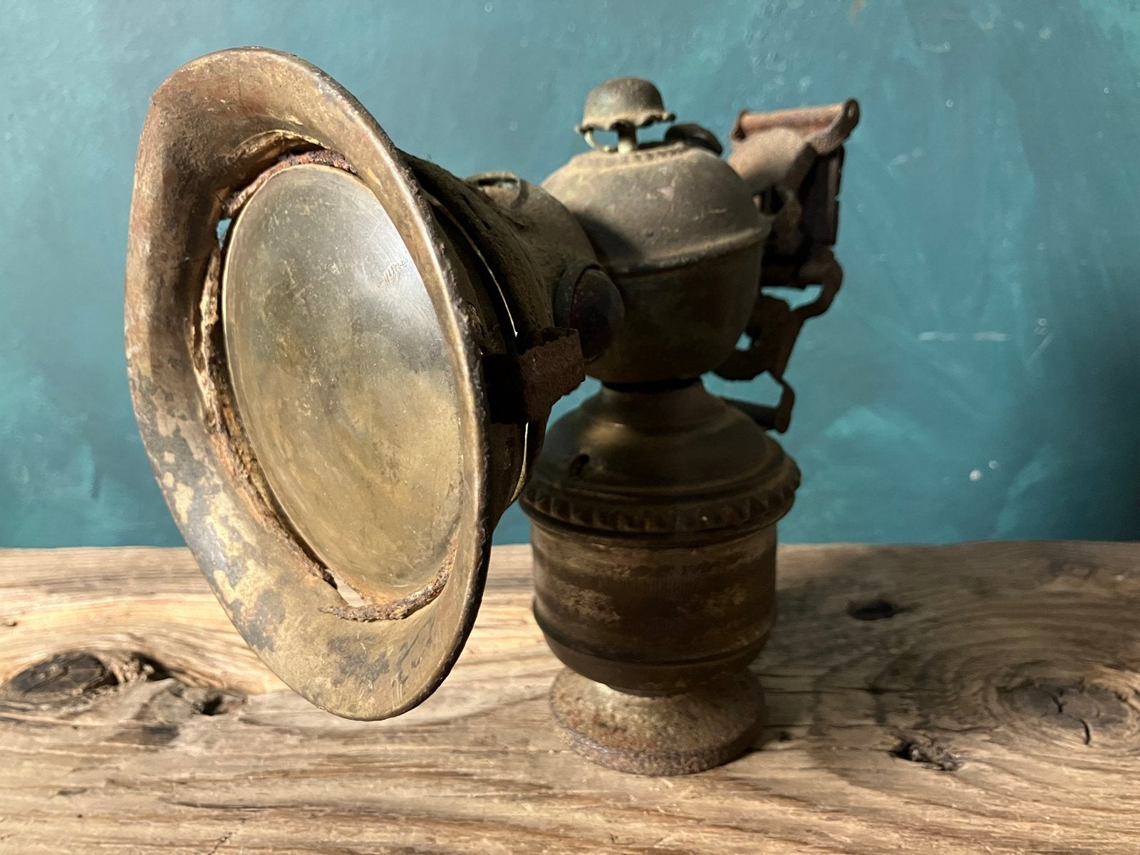Antieke carbidlamp voor fiets, Ophalen of Verzenden