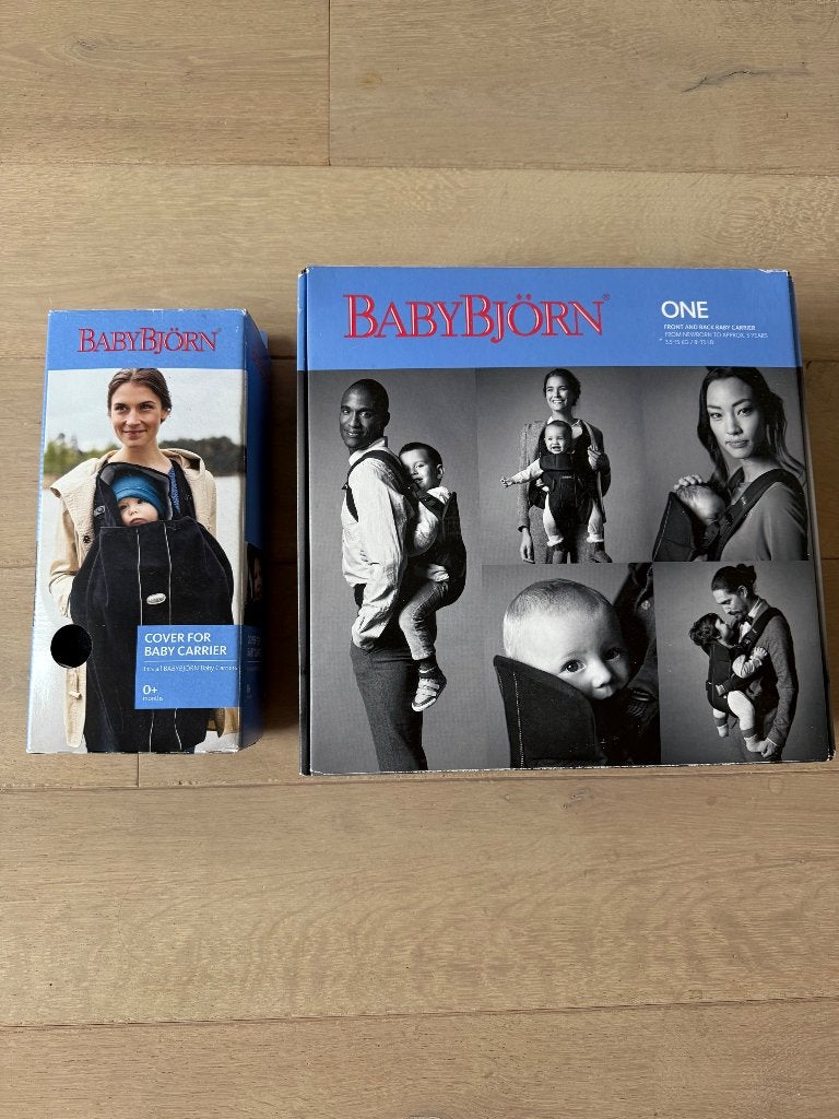 BabyBjörn One draagzak en cover, Ophalen, Gebruikt