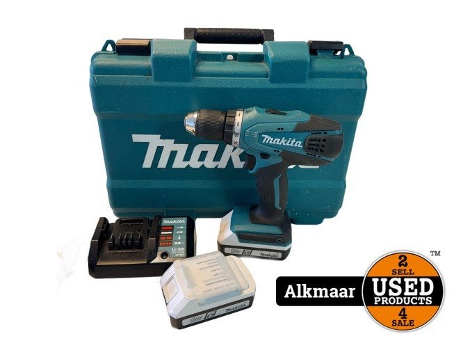 Makita DF457DWE Boormachine | Compleet | Nette Staat, Makita, Zo goed als nieuw, Support@makita.com, Makita Corporation, 3-11-8, Sumiyoshi-cho, 
Anjo, Aichi 446-8502
Japan
