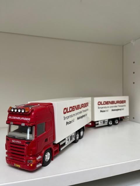 Tekno, Scania R-500, fa. Oldenburger, Hobby en Vrije tijd, Modelauto's | 1:50, Ophalen of Verzenden, Zo goed als nieuw, Bus of Vrachtwagen