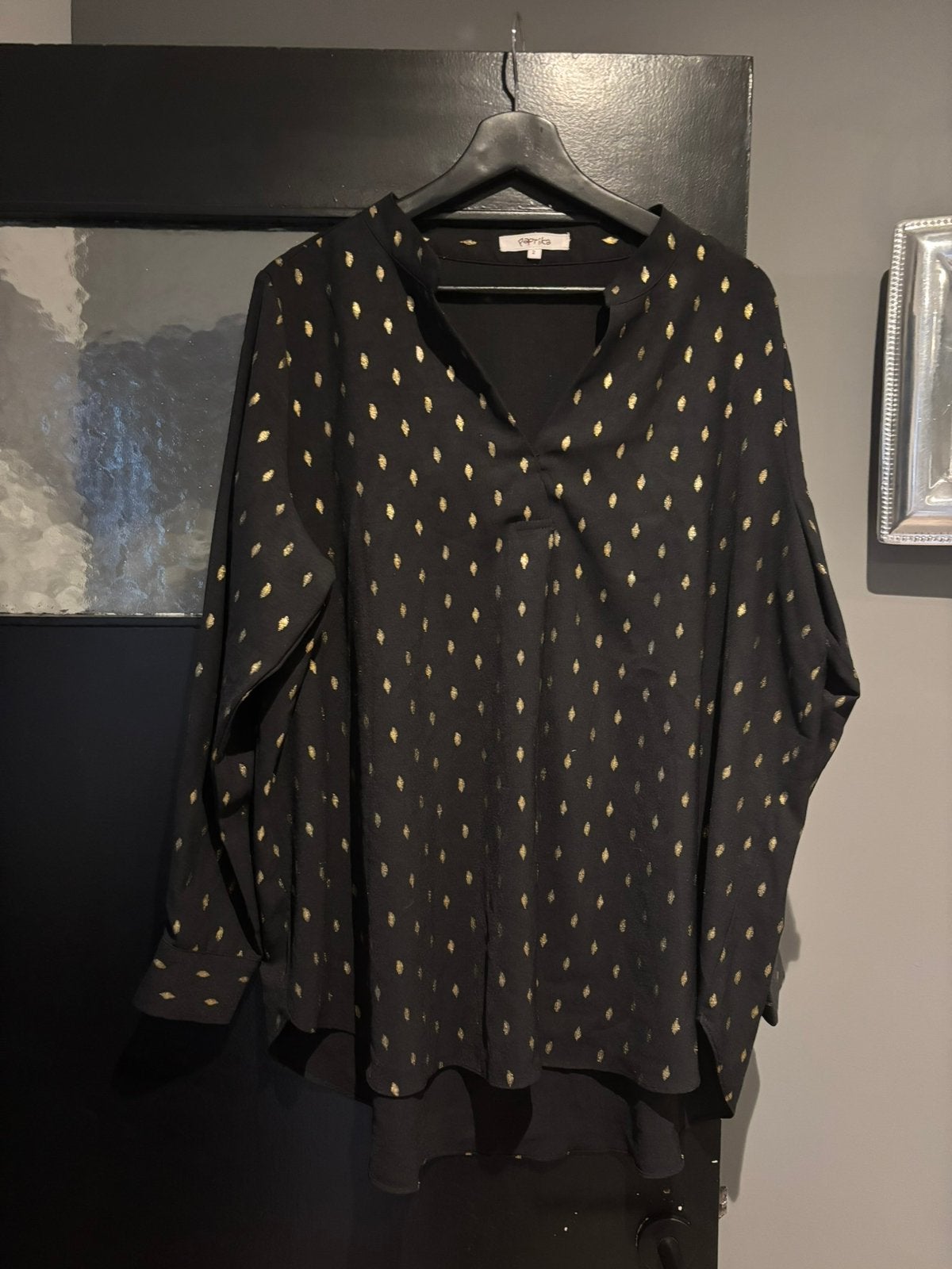 Paprika blouse maat 2 44, Ophalen of Verzenden, Zo goed als nieuw, Maat 42/44 (L), Zwart