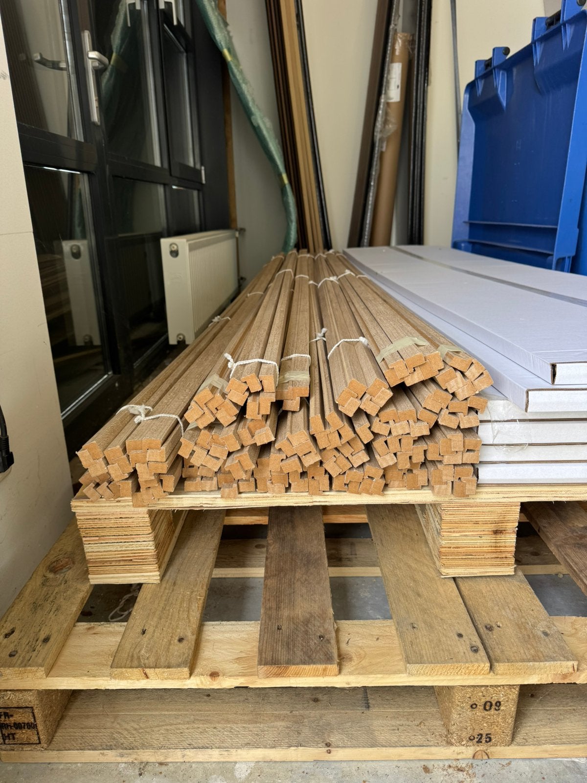 Cando decowall eindprofiel latten 153st, Ophalen, Minder dan 25 mm, Eiken, Zo goed als nieuw