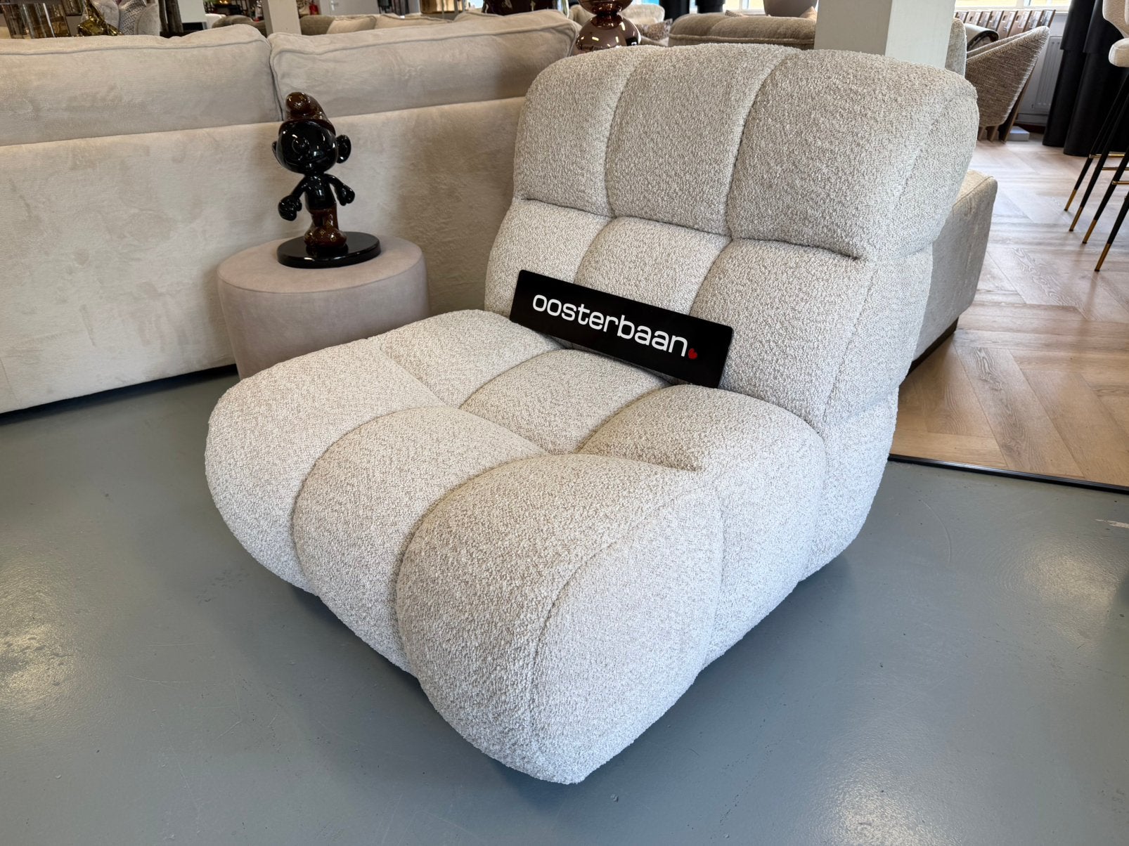 Luxe Teddy Draaifauteuil Block NIEUW Custom - Oosterbaan, Huis en Inrichting, Fauteuils, Info@oosterbaanwonen.nl, Venus 31 8448CE Heerenveen