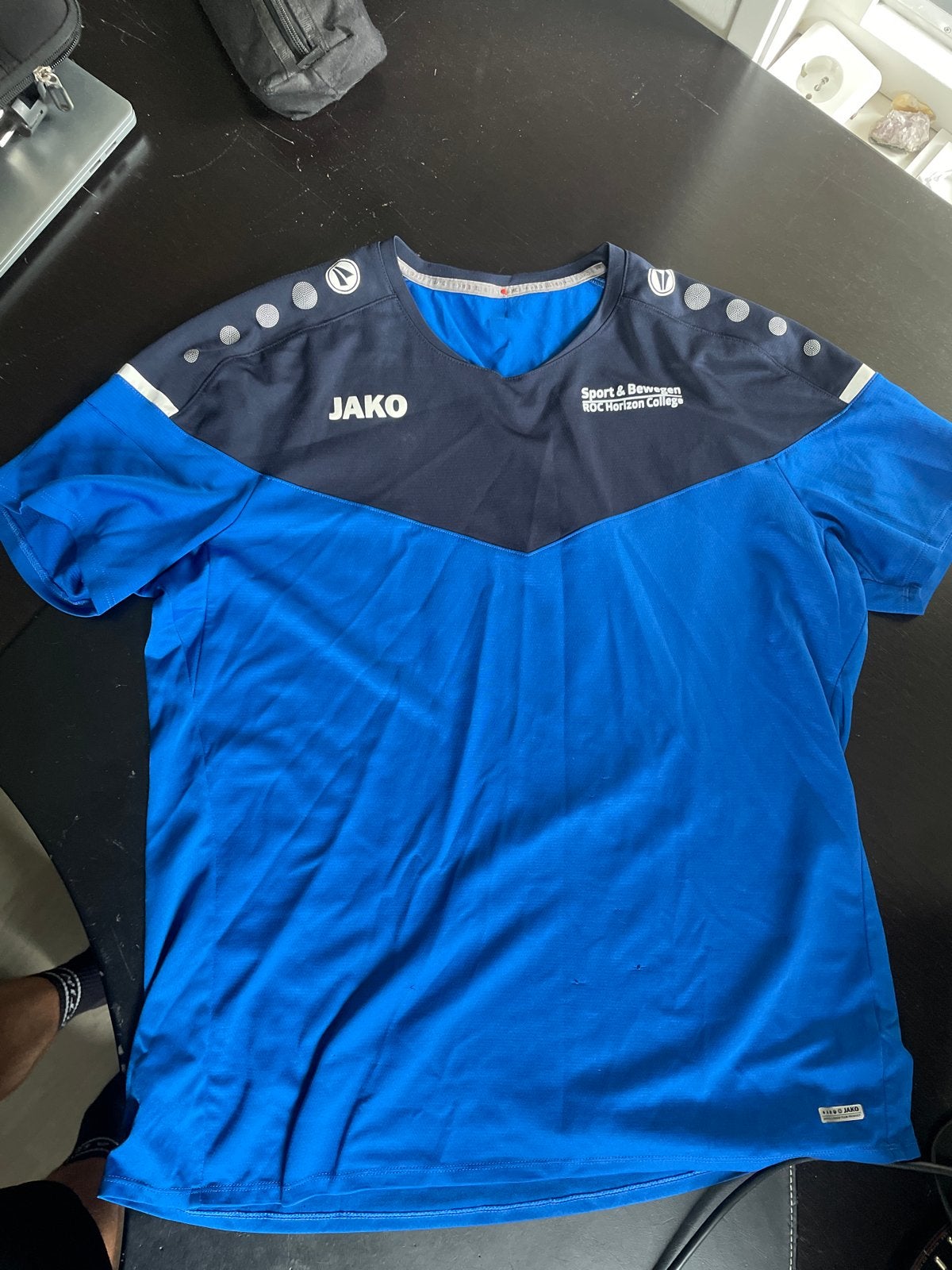 Jako Sportshirt - Sport & Bewegen Horizon College, Maat 52/54 (L), Blauw, Ophalen of Verzenden, Gedragen