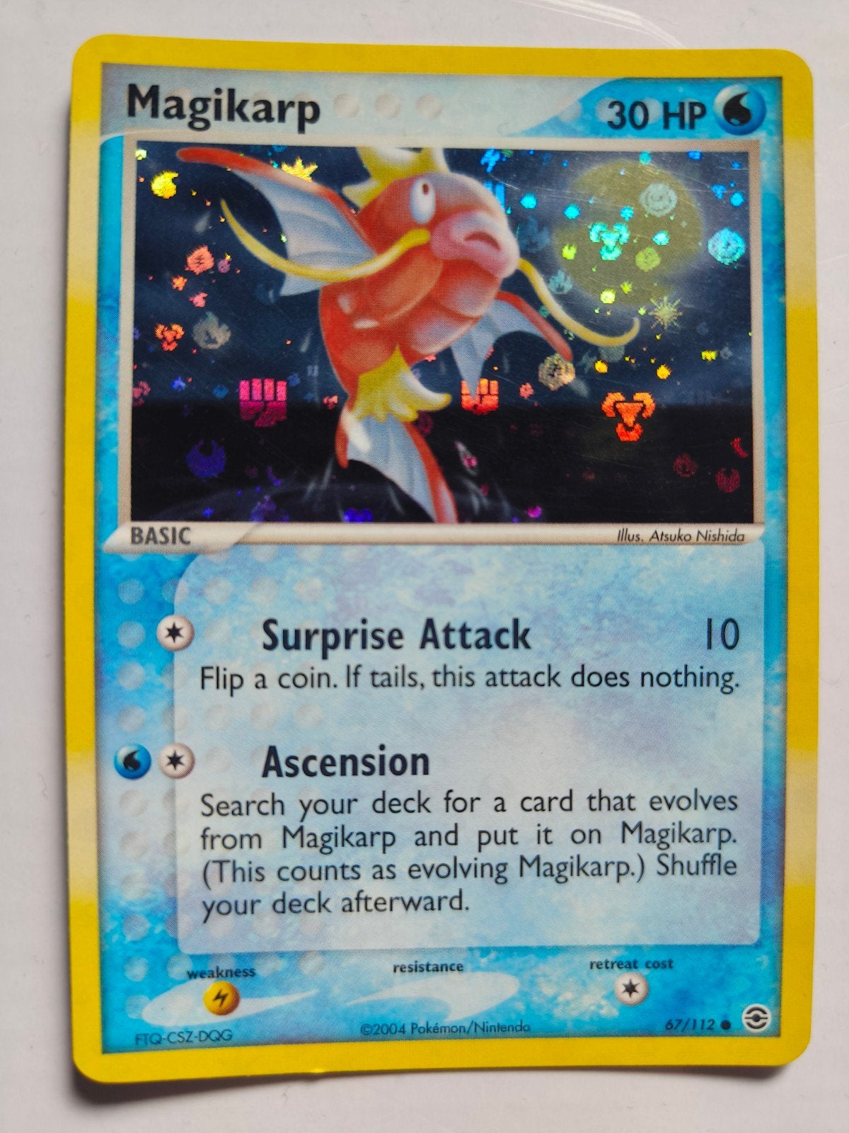 Magikarp 67/112 Fire Red & Leaf Green Reverse Holo, Hobby en Vrije tijd, Verzamelkaartspellen | Pokémon, Ophalen of Verzenden