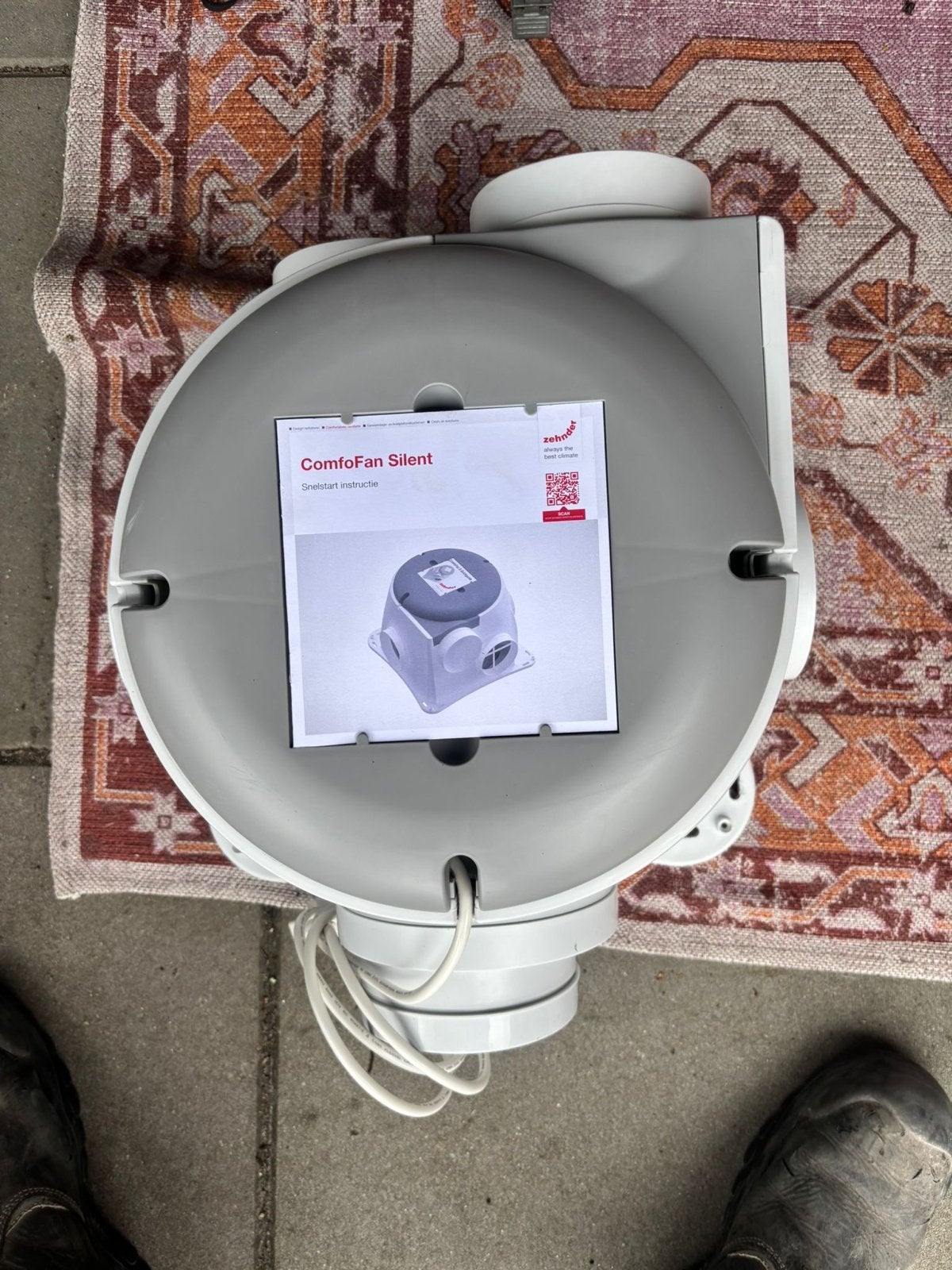Zehnder ComfoFan Silent Ventilator/Afzuiger, Ophalen of Verzenden, Zo goed als nieuw, Ventilator en Afzuiger