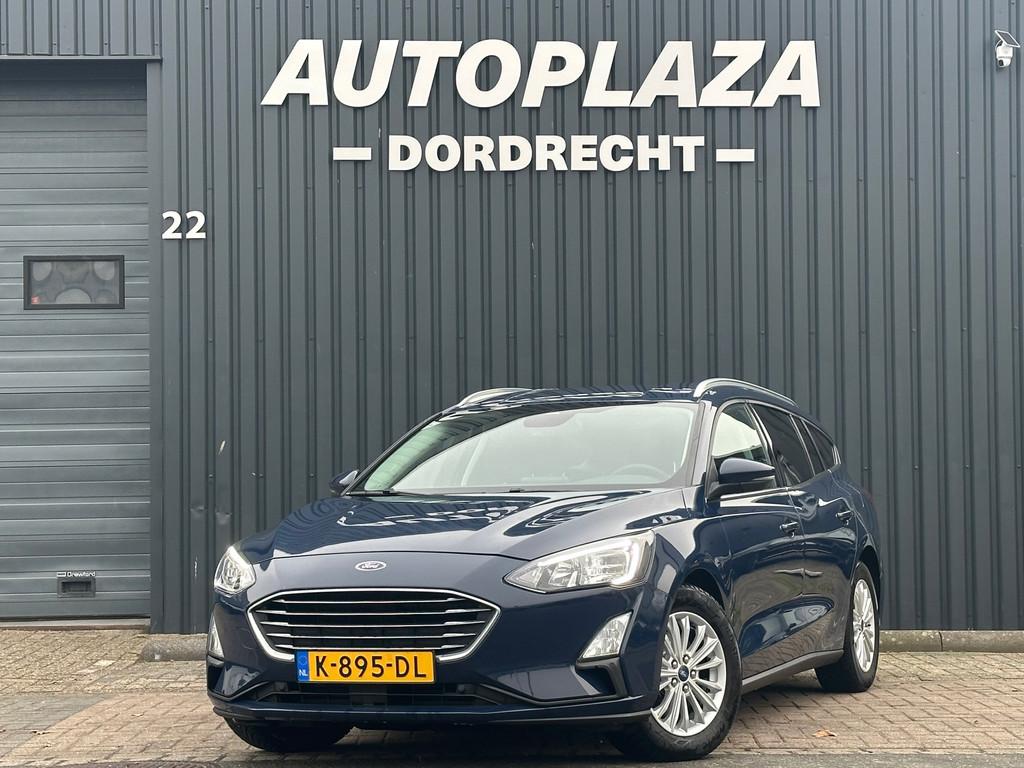 Ford Focus Wagon 1.0 EcoBoost Titanium X Business VIRTUAL|TR, Gebruikt, Blauw, Origineel Nederlands, 3 cilinders
