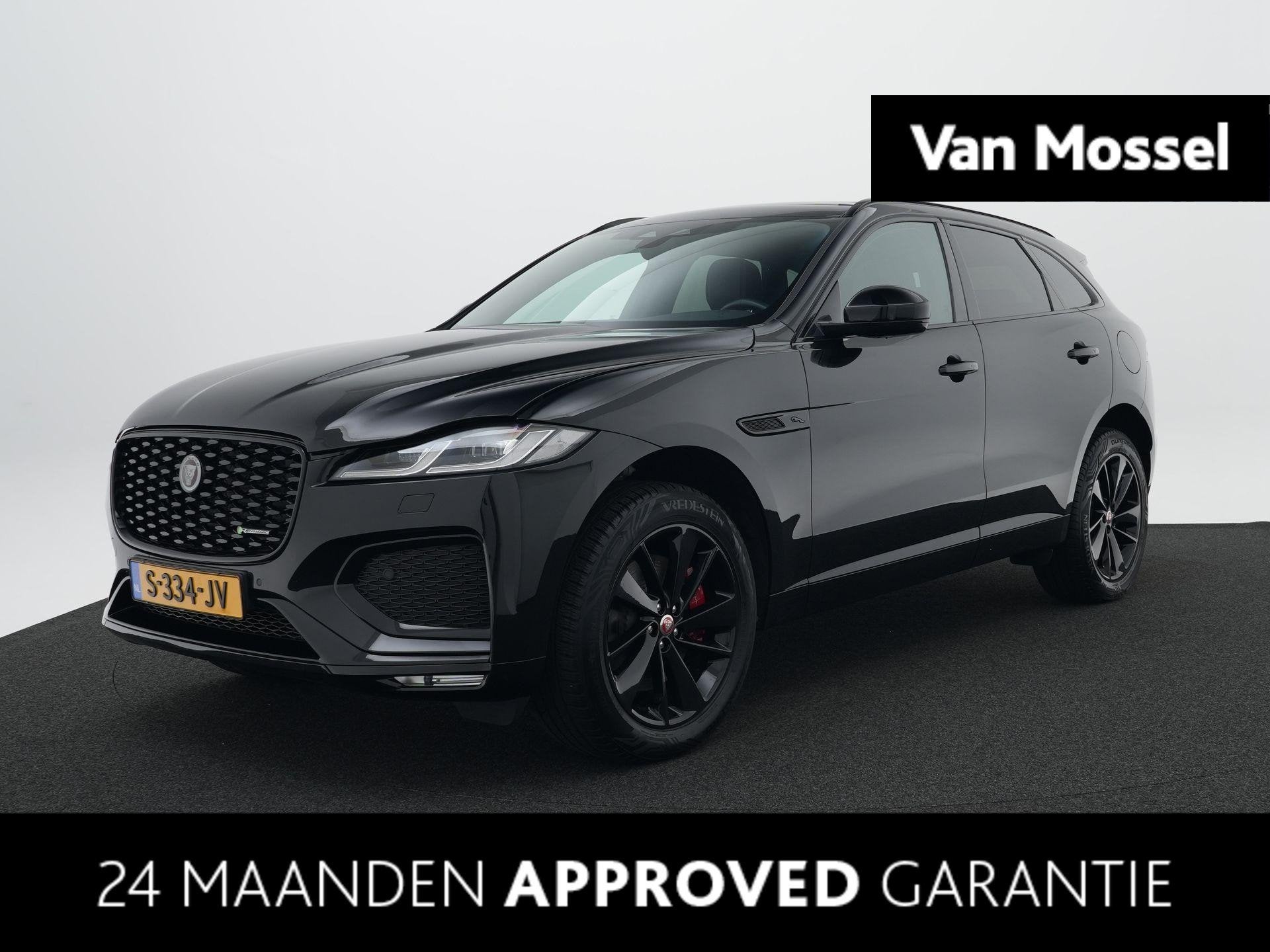 Jaguar F-PACE 2.0 P400e PHEV R-Dynamic Black | Cold Climate, Auto's, Jaguar, 404 pk, Gebruikt, 4 cilinders, Zwart