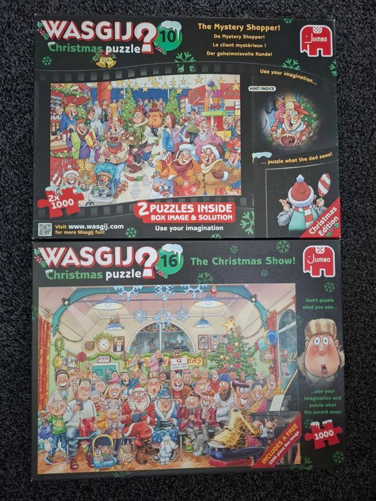 Wasgij Christmas Puzzel 2x1000 stukjes, Ophalen