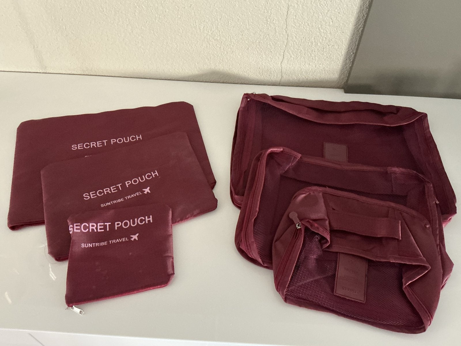 Koffer organizers - packing cubes (6 delig) - nieuw, Ophalen of Verzenden, Zo goed als nieuw, Overige materialen