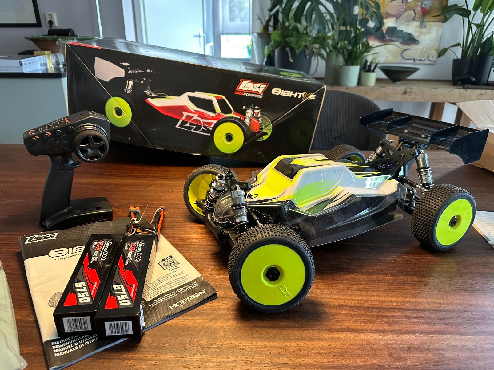 Losi 8IGHT-XE RTR 1/8 – NIEUW + 2x Gens Ace 4S NIEUW, Elektro, Auto offroad, Nieuw, Ophalen of Verzenden