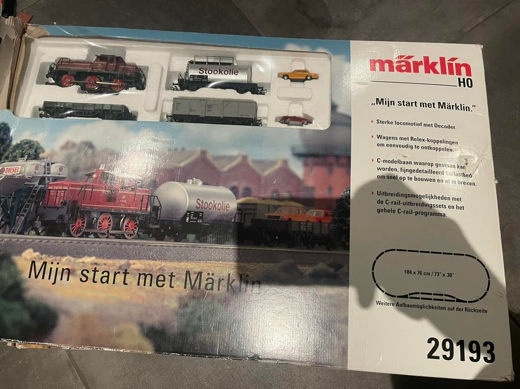 Complete Marklin digitale startset H0 29193 met wissels, Ophalen, Wisselstroom, Treinset, Zo goed als nieuw