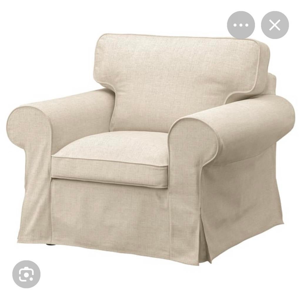 Ikea Ektorp stoelhoes. Nieuw nooit gebruikt. Kleur ecru., Ophalen of Verzenden, Nieuw, 75 tot 100 cm