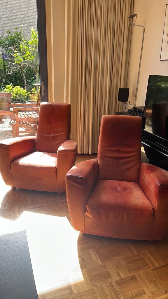 2 fauteuils van Gerard van den Berg Longa *MOET WEG!*, Huis en Inrichting, Fauteuils, Ophalen of Verzenden, Zo goed als nieuw