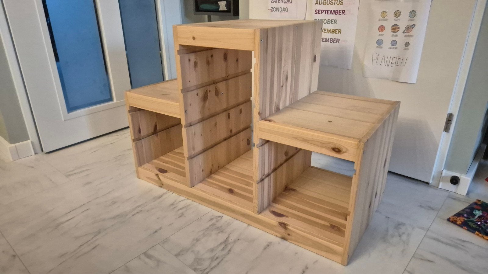 IKEA Trofast piramide opbergmeubel licht gebeitst grenen, Ophalen, Gebruikt, Kast