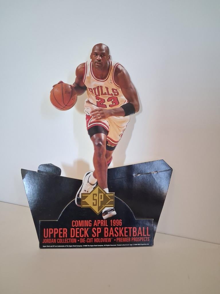 2x Originele Michael Jordan Upper Deck Counter Displays, Ophalen of Verzenden, Gebruikt, Overige sporten, Poster, Plaatje of Sticker