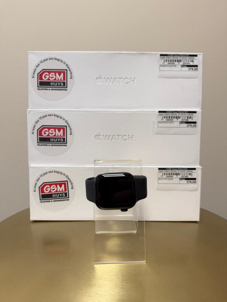 GSM Huys - Apple watch series 10 42mm cellular - Nieuw, Ophalen, Zwart, IOS, Nieuw