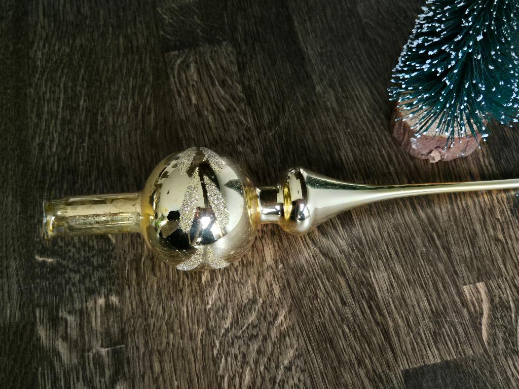 Vintage piek goud 107, Diversen, Kerst, *, Gebruikt, *, Ophalen of Verzenden