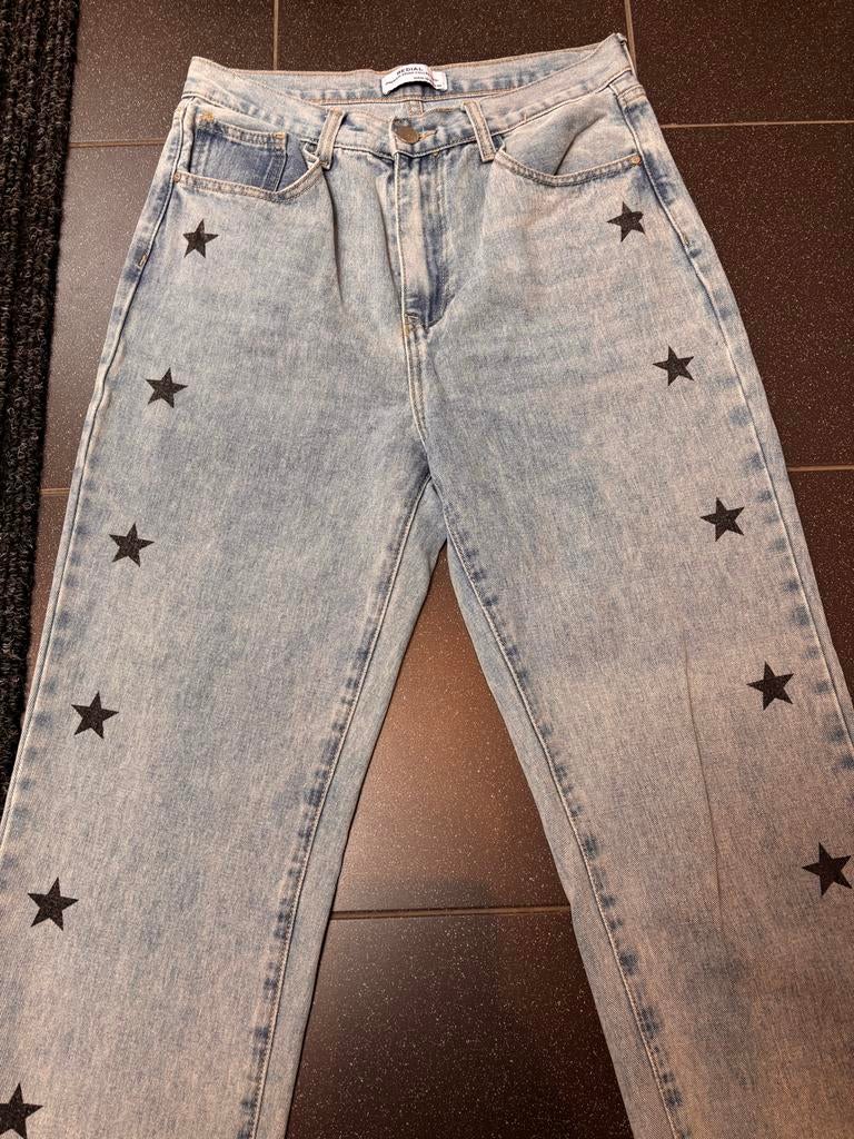 Redial sterren jeans maat 40 zgan, Ophalen of Verzenden, Zo goed als nieuw, Blauw, W30 - W32 (confectie 38/40)