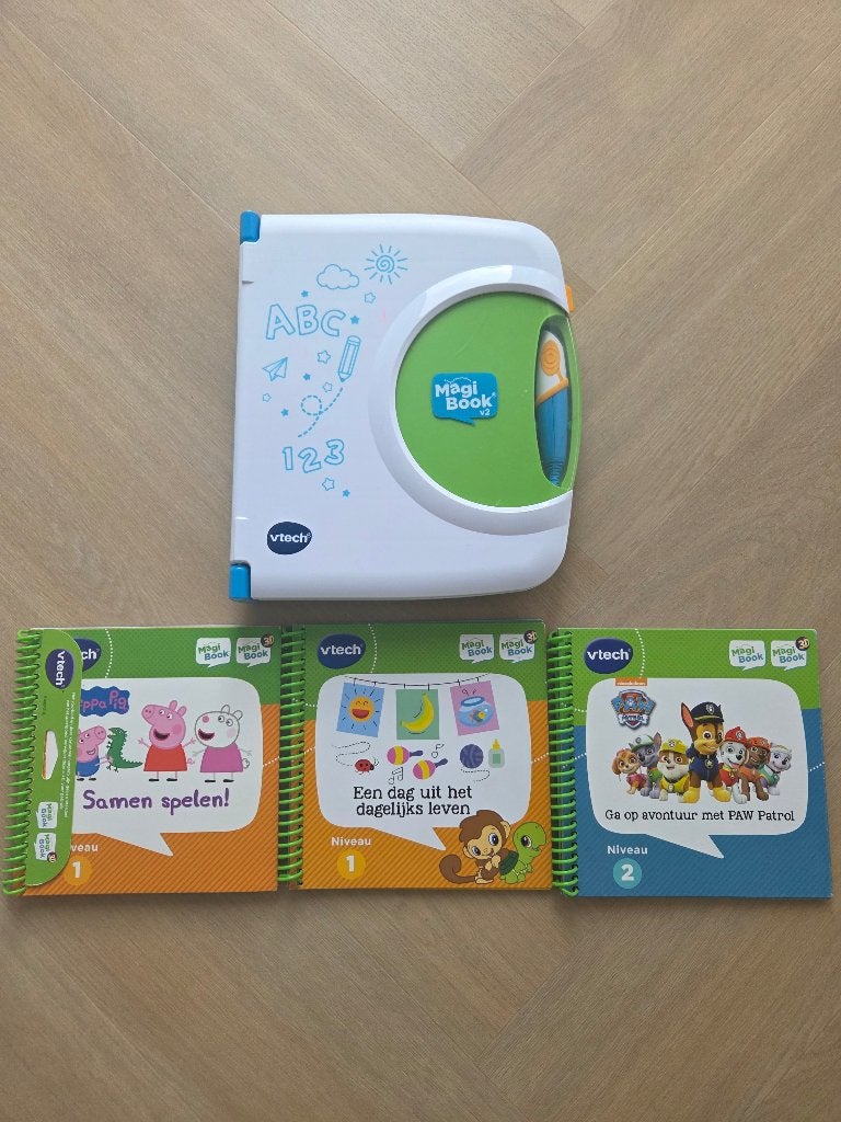 Vtech Magibook met 3 boekjes, Ophalen of Verzenden, Zo goed als nieuw, 2 tot 4 jaar