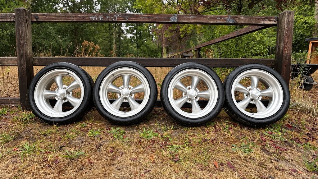 American Racing Torq Thrust II 17x7 – Volvo Amazon, Auto-onderdelen, Ophalen, Gebruikt, Velg(en), 17 inch