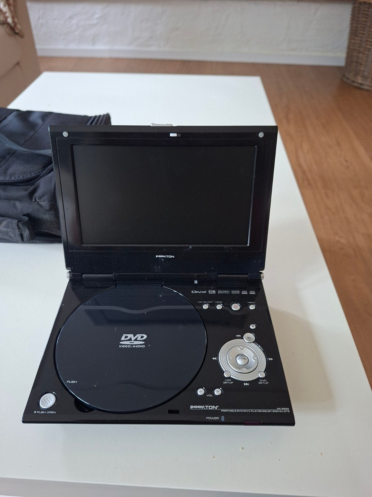 Draagbare DVD-speler Peektom met tas en accessoires, Gebruikt, Draagbaar, Ophalen, Overige merken