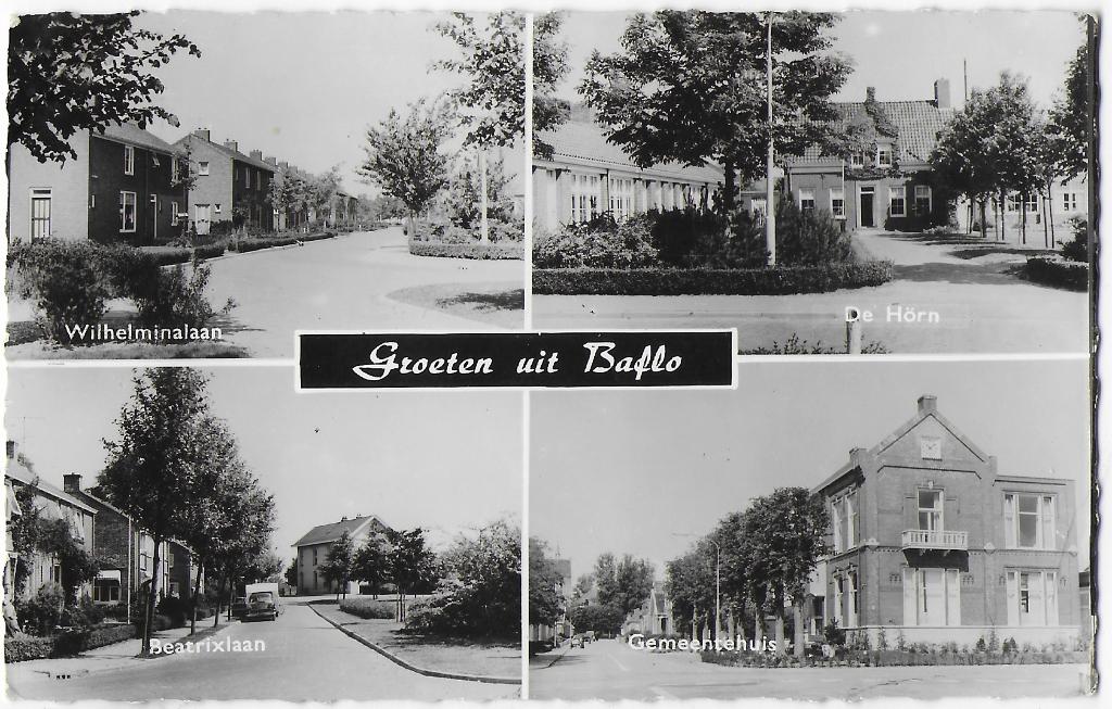 Baflo oude ongelopen ansichtkaart ( 2171), Verzamelen, Ophalen of Verzenden, 1960 tot 1980, Ongelopen