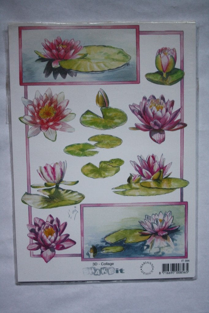 16 st. A5 knipvellen A5 shake-it 3D collage 9878, Ophalen of Verzenden, Nieuw, Natuur, Knipvel