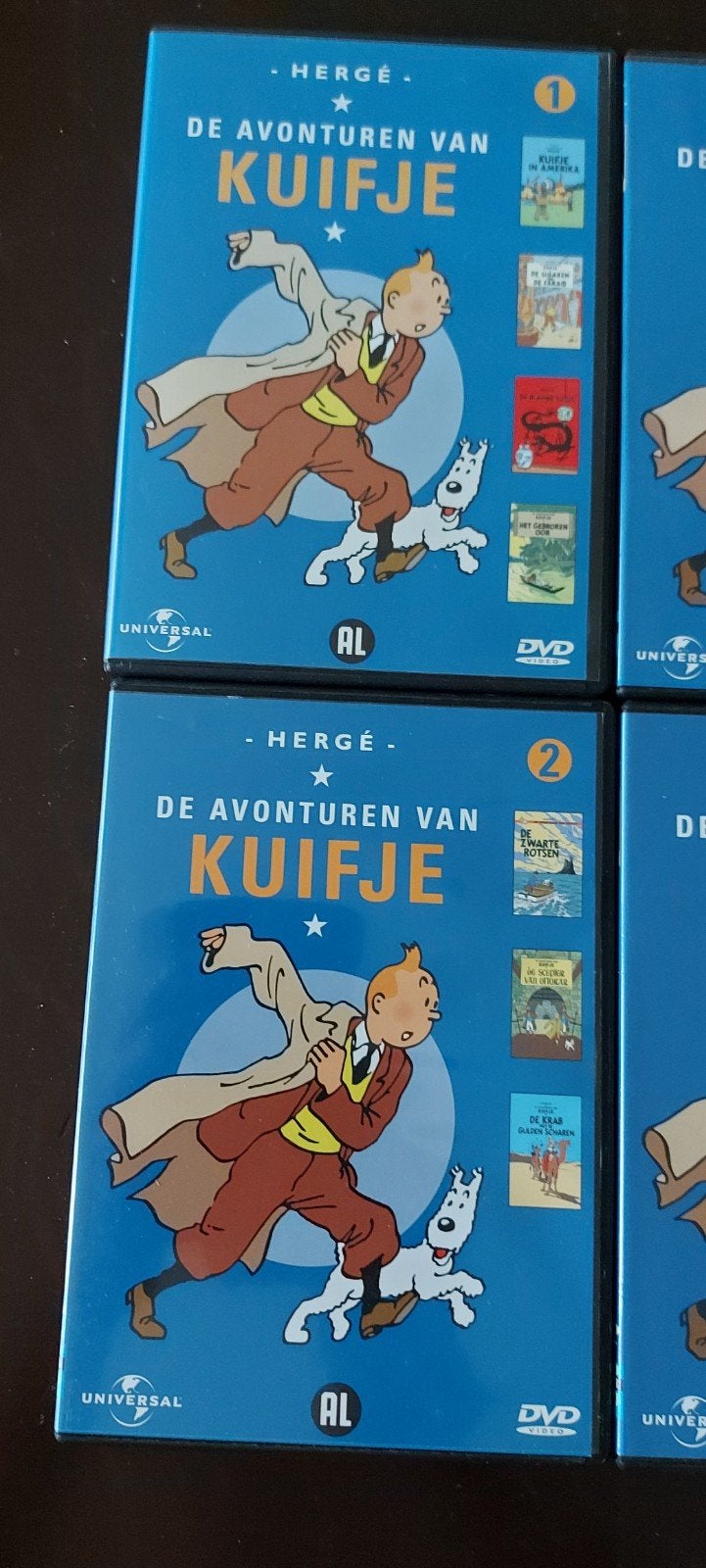 kuifje (7 tekenfilms), Alle leeftijden, Ophalen of Verzenden, Zo goed als nieuw