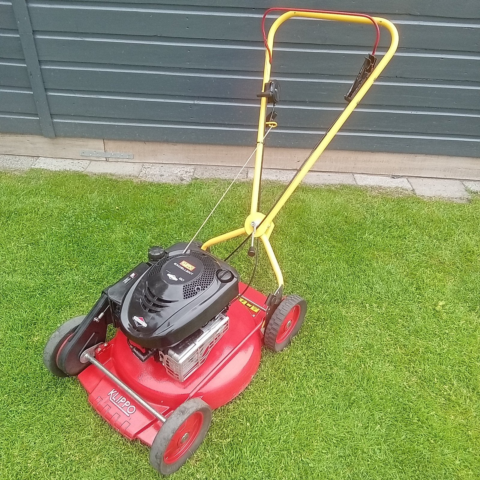 Klippo mulch grasmaaier zelfrijdend benzine maaier, Ophalen, Cirkelmaaier, Klippo, Gebruikt