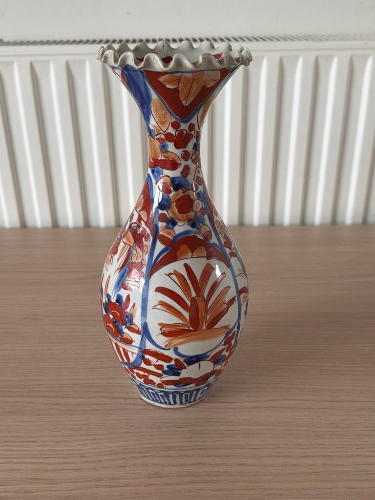 Antieke Japanse Imari Vaas - Handgeschilderd Porselein, Ophalen of Verzenden