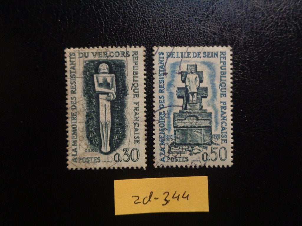 frankrijk - monumenten 1962 (zd-344), Ophalen of Verzenden, Gestempeld