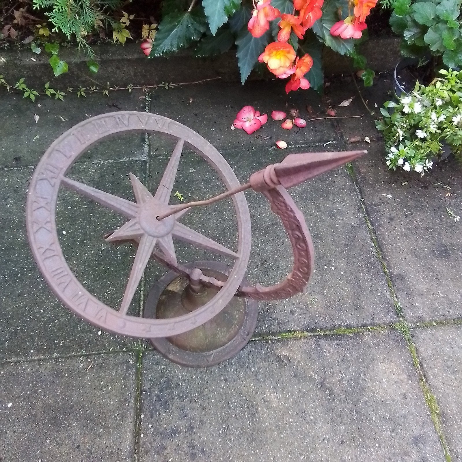 Zonnewijzer van staal ., Tuin en Terras, Ophalen, Gebruikt