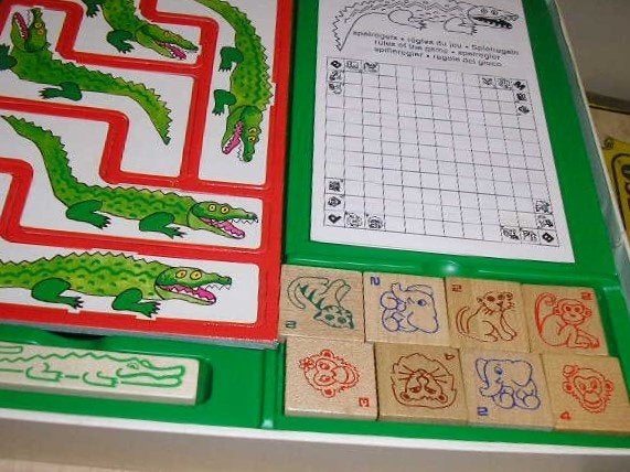 Vintage gezelschapsspel Crocodile, Een of twee spelers, Ophalen of Verzenden, Gebruikt, Jumbo