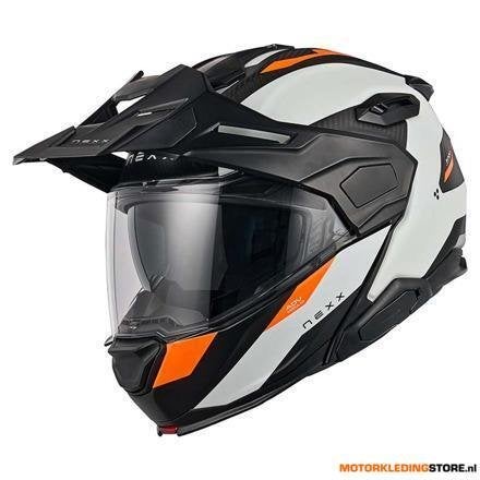 Nexx X.LIFECOUNTRY Terra Systeemhelm, Wit-Oranje, Ophalen of Verzenden, Nieuw met kaartje