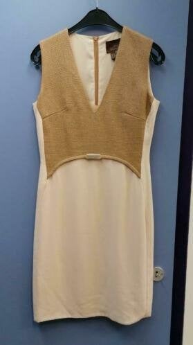 Tony Cohen - 2Love nette jurk in 2 tinten beige mt 36 37277, Tony Cohen, ., Beige, Ophalen of Verzenden