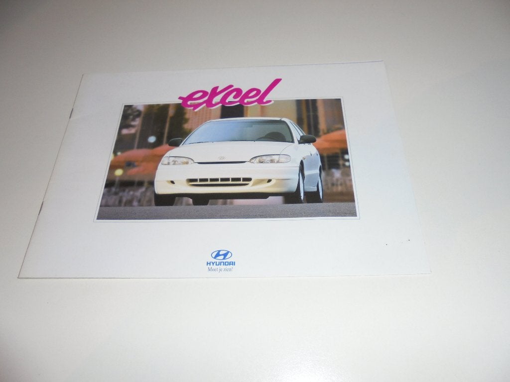 brochure Hyundai Excel  1995, Ophalen of Verzenden, Zo goed als nieuw, Overige merken