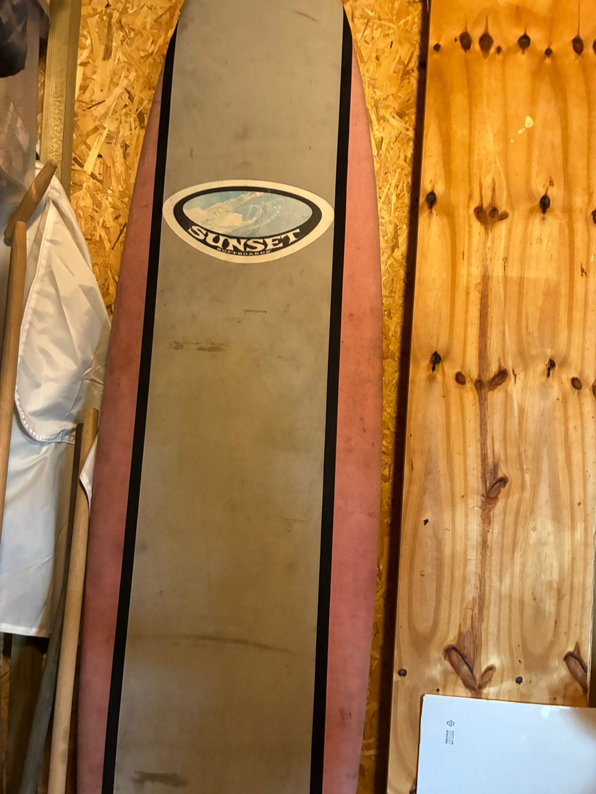 Surfboard longboard 8.0 sunset longboard soft, Watersport en Boten, Ophalen, Zo goed als nieuw, Longboard