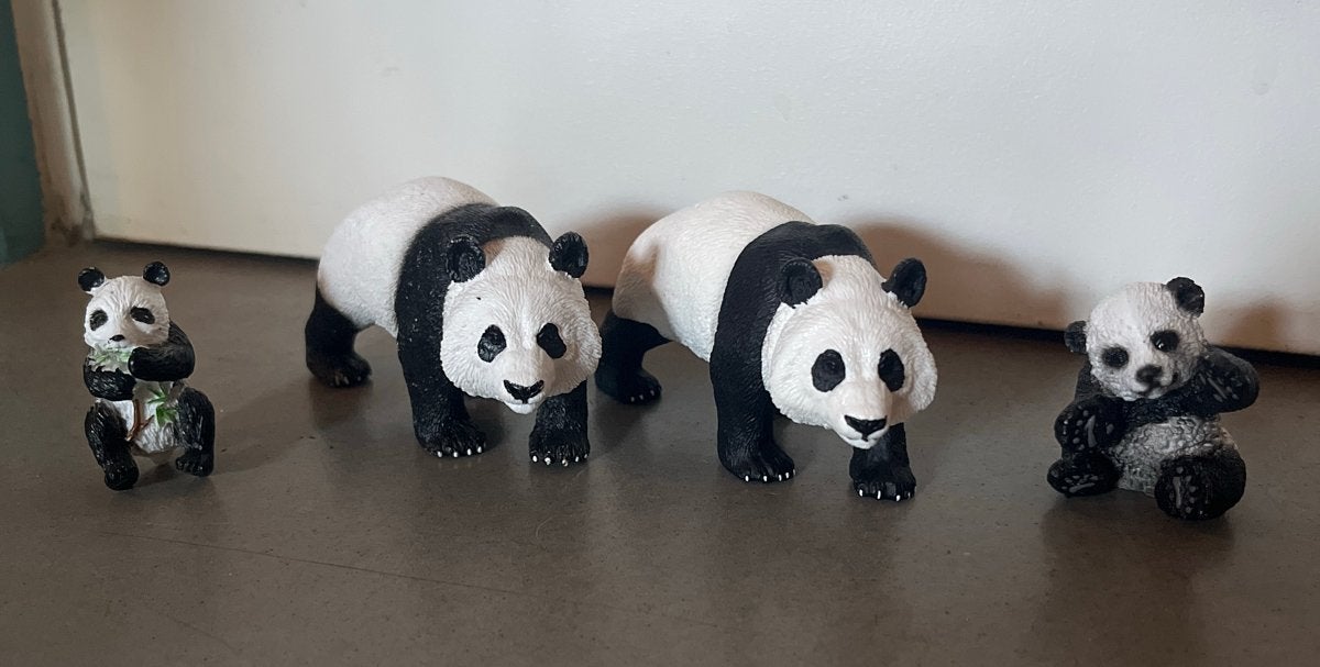 Panda Beeldjes Set - 4 Stuks, Ophalen of Verzenden, Gebruikt