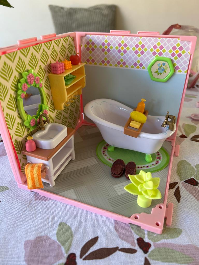 Miniatuur Badkamer Speelset, Ophalen of Verzenden, Gebruikt, Meisje