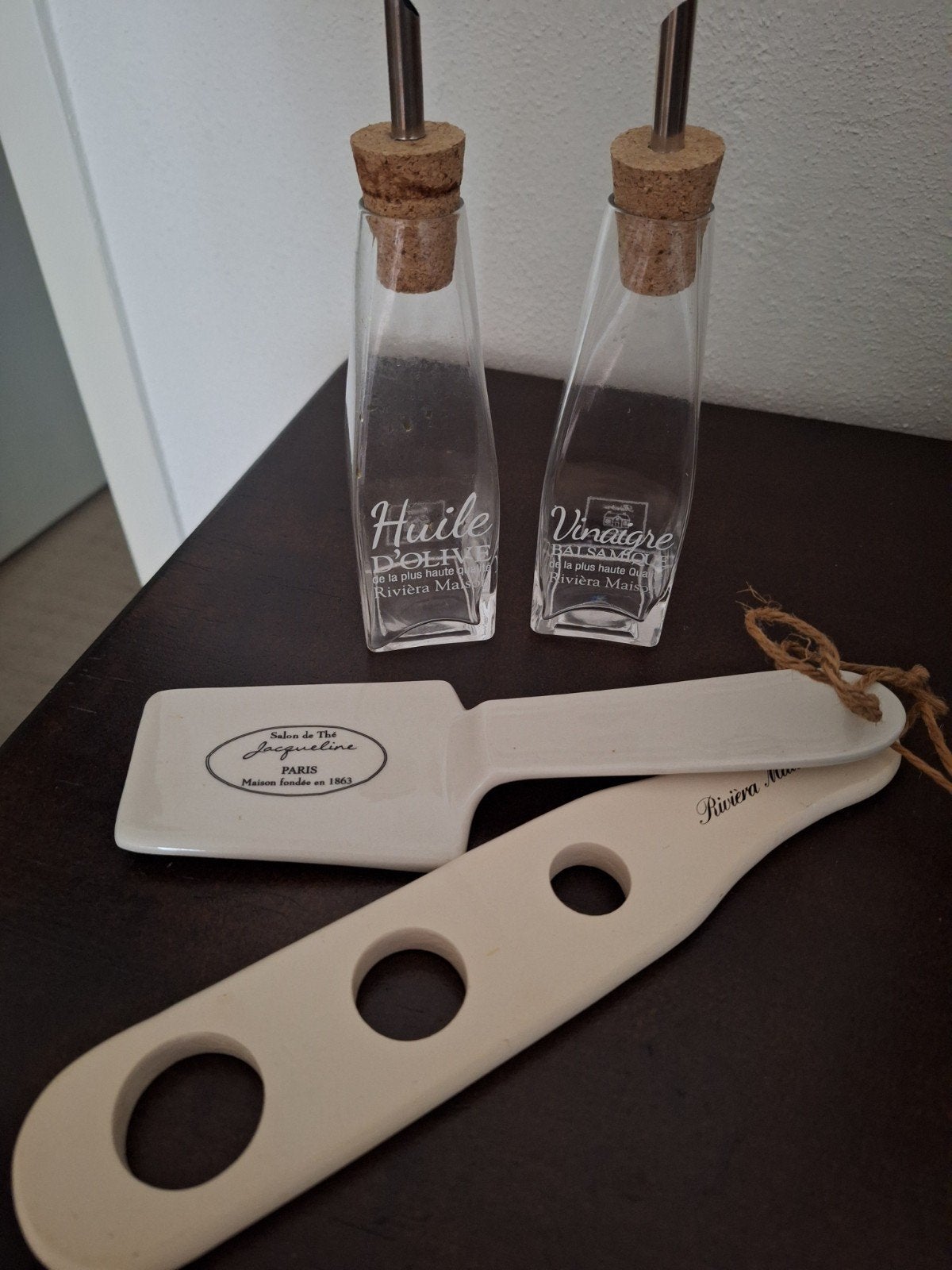 Riviera maison setje, Ophalen, Zo goed als nieuw, Glas, Overige stijlen